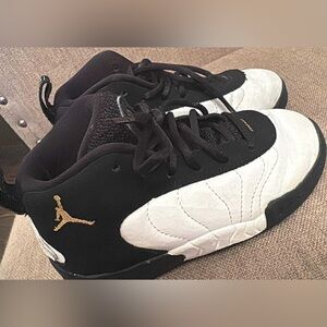 Nike Air Jordan Jumpman Pro TD Shoes Black Gold Toddler 9C Kids Sneakers